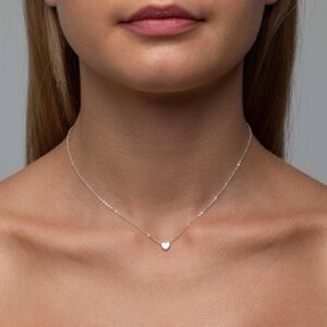 Mimi and Marge NWT Elegant Silver Heart Necklace